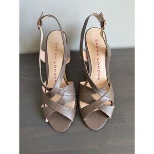 Sacha London Basket Weave Wedge Heels Womans 8.5